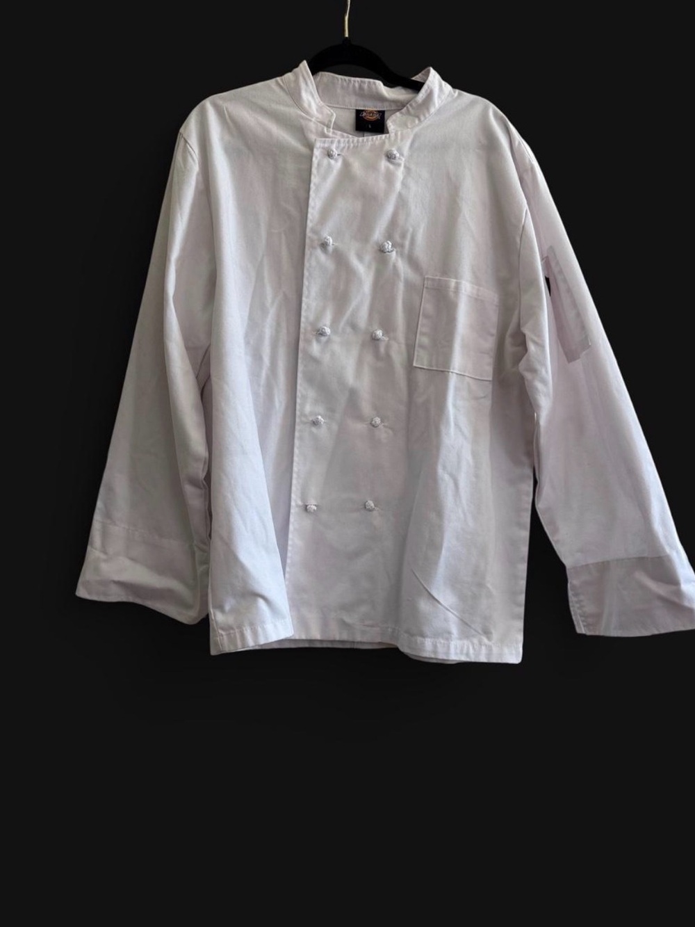 Dickies White Double-Breasted Chef Jacket